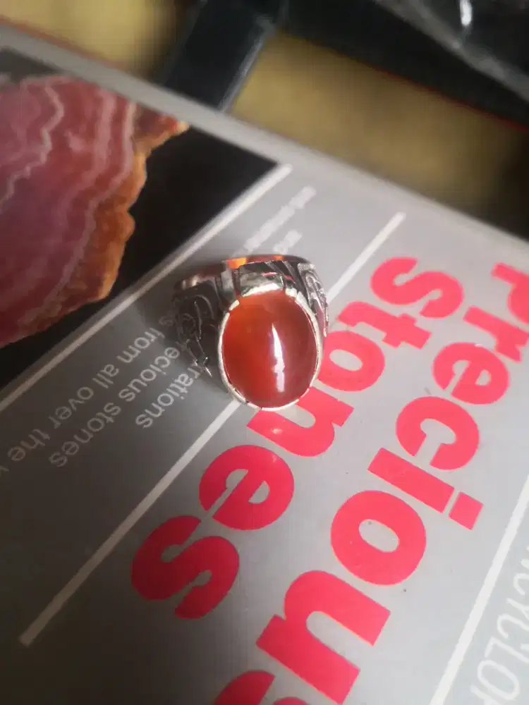 Natural obi kelo warna merah Orange jarang ada obi Lawasan