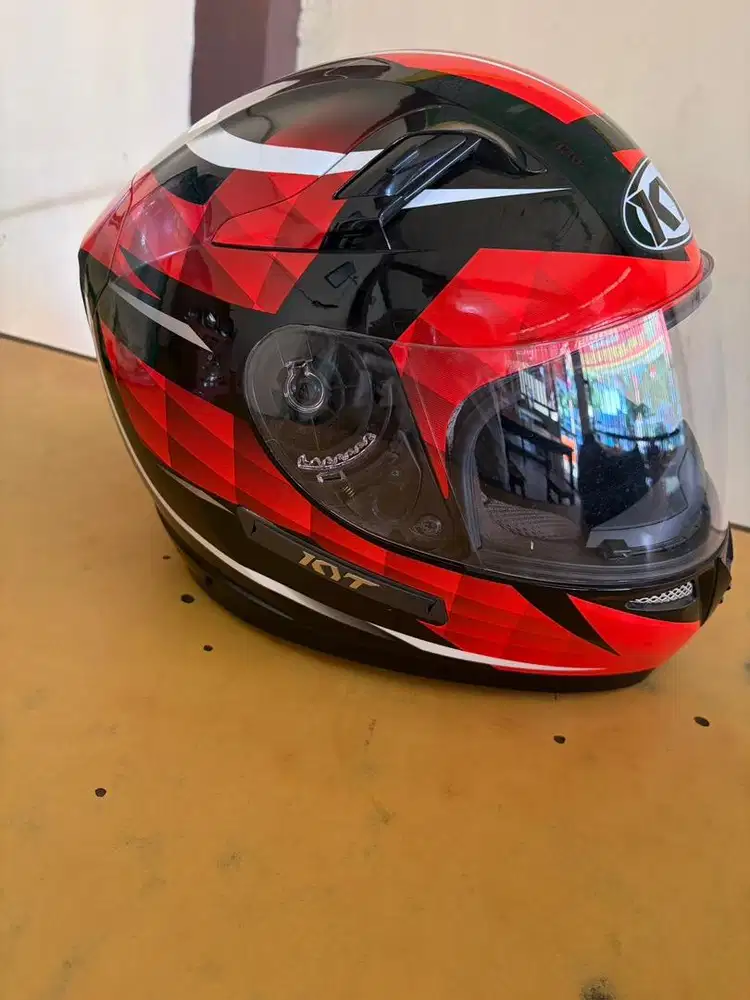 KYT K2 Rider Diamond — Warna Hitam/Merah (Black Red)
