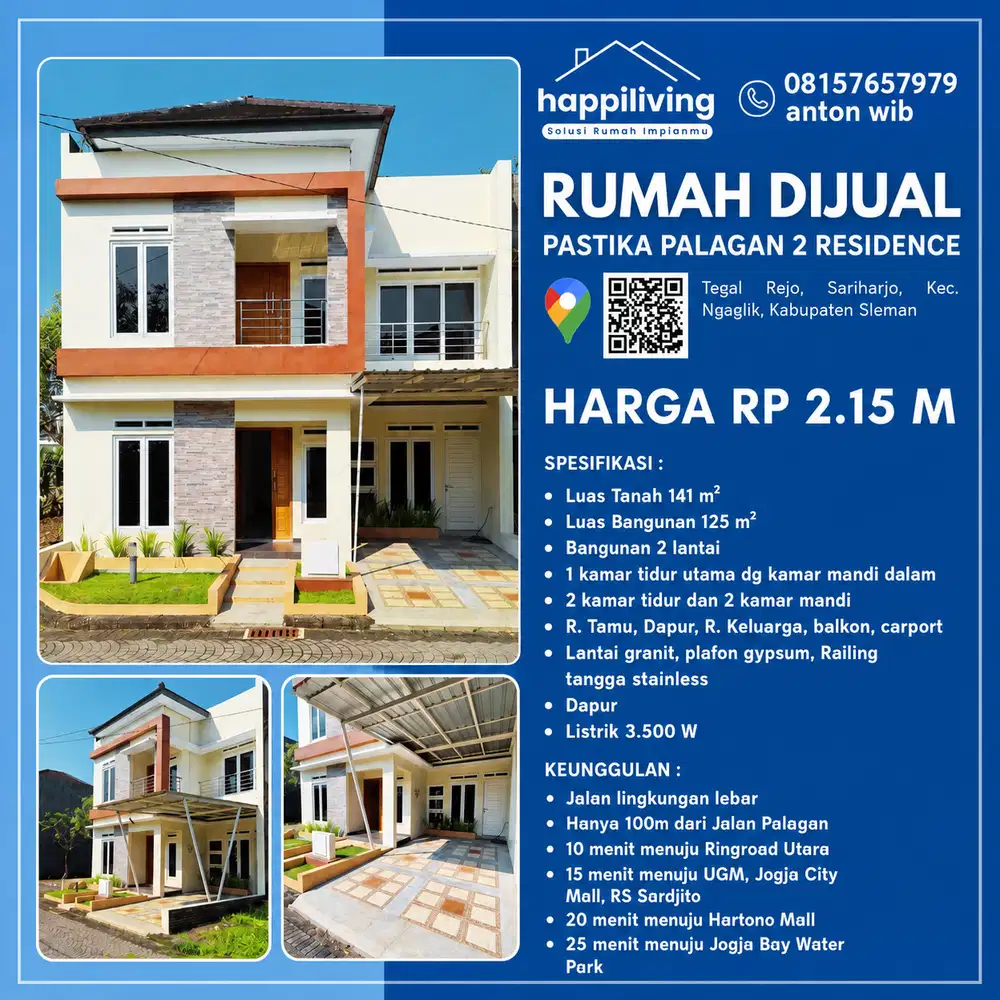Rumah view 2lt/141m murah cepat pastika palagan dibawah harga pasar