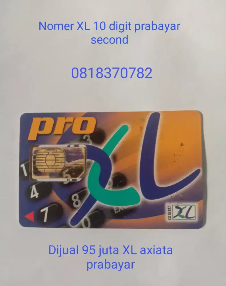 Nomer cantik XL 10 digit prabayar