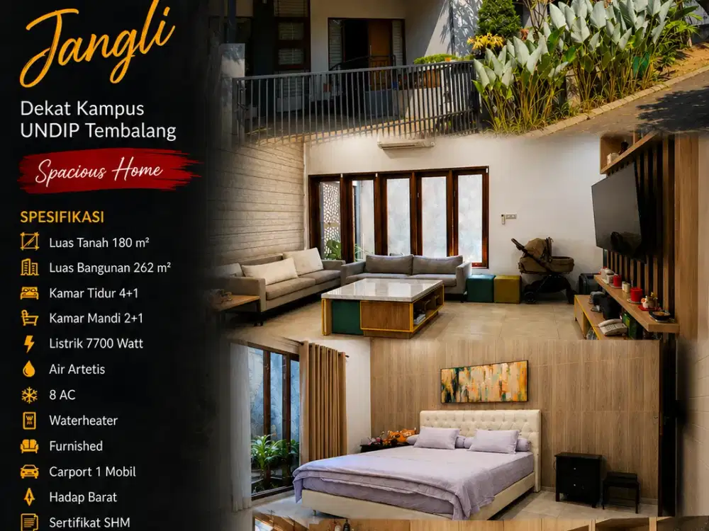Candi Golf, Jangli, dekat kampus UNDIP Tembalang, furnished, Semarang