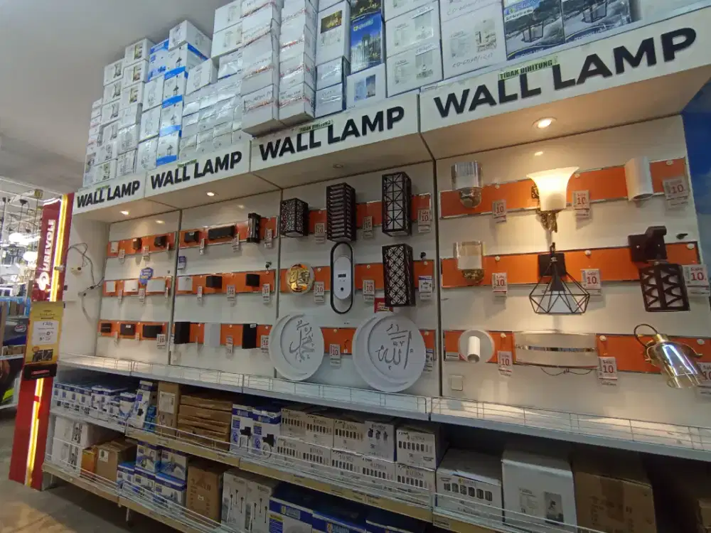 Peralatan mandi dan lampu outdoor