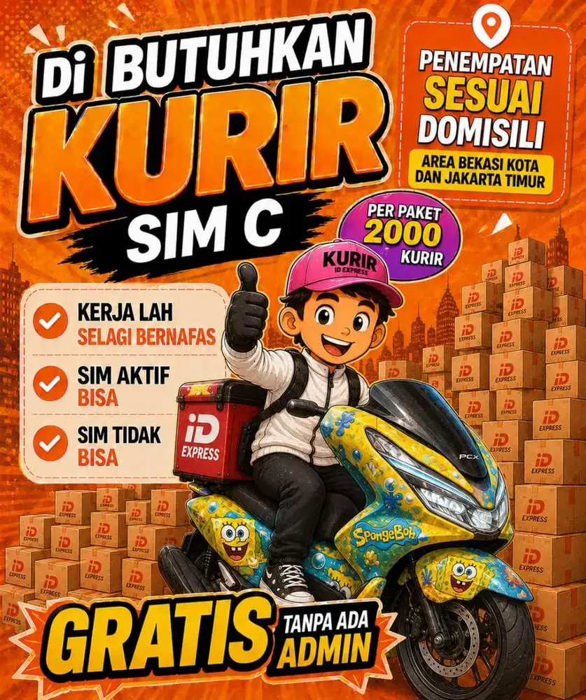 DIBUTUHKAN KURIR EKSPEDISI