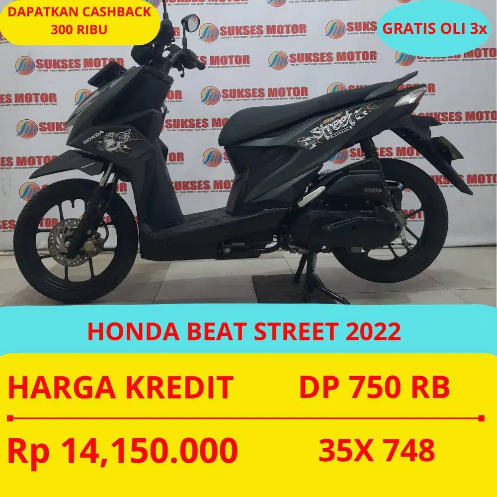 HONDA BEAT STREET 2022 DP MURAH 750 RIBU GUYSS