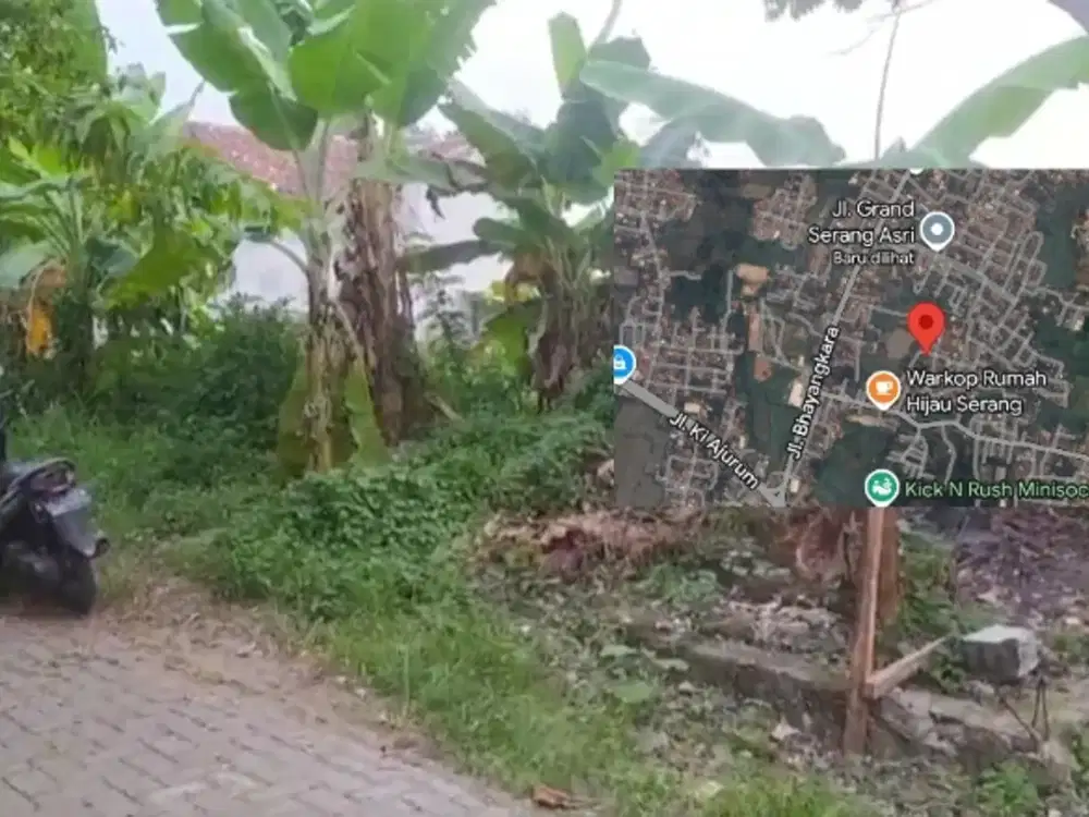 Tanah Dijual di Serang Kota Di belakang mantan wali kota serang