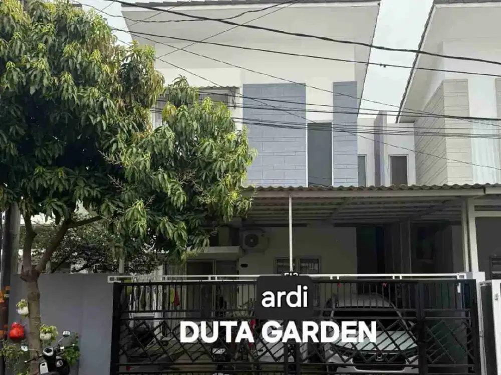 Dijual rumah duta garden cluster Beverly  Hills, 8x20, 2 lt, 3 kt, 2 km, hdp timur, shm