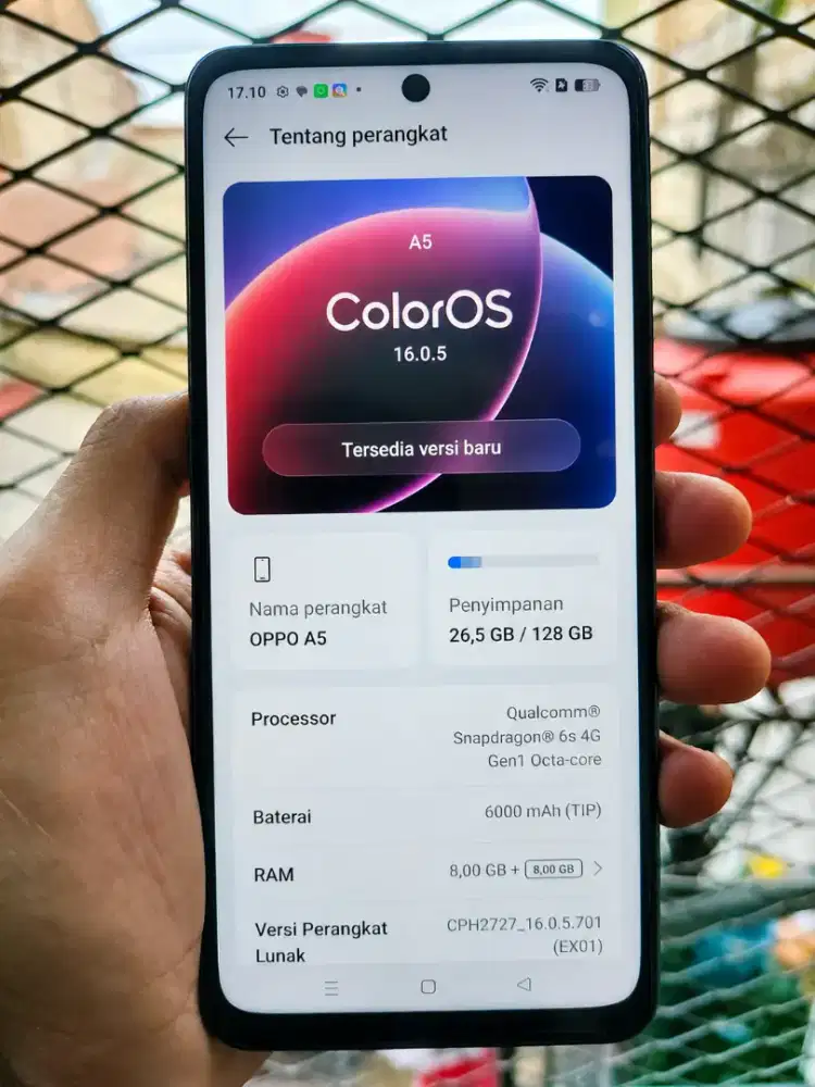 Dijual Oppo A5 2026 8/28