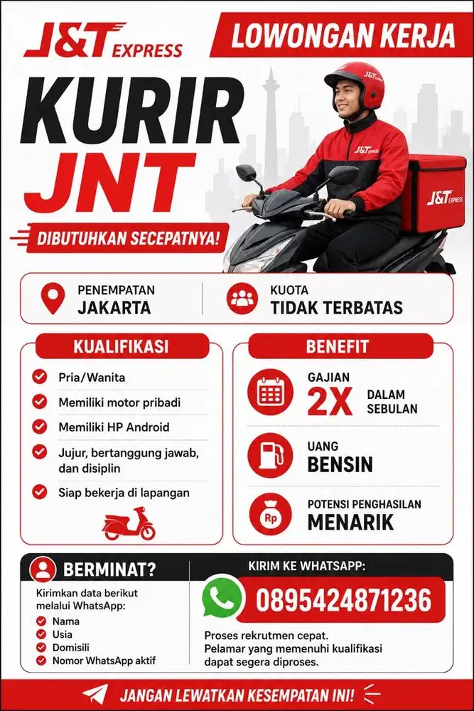 LOKER KURIR JNT
