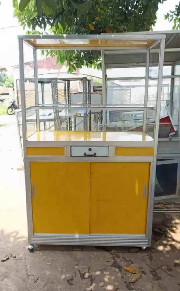 Jual Etalase grobak second, Lok Pondok cabe udik, Tangerang Selatan