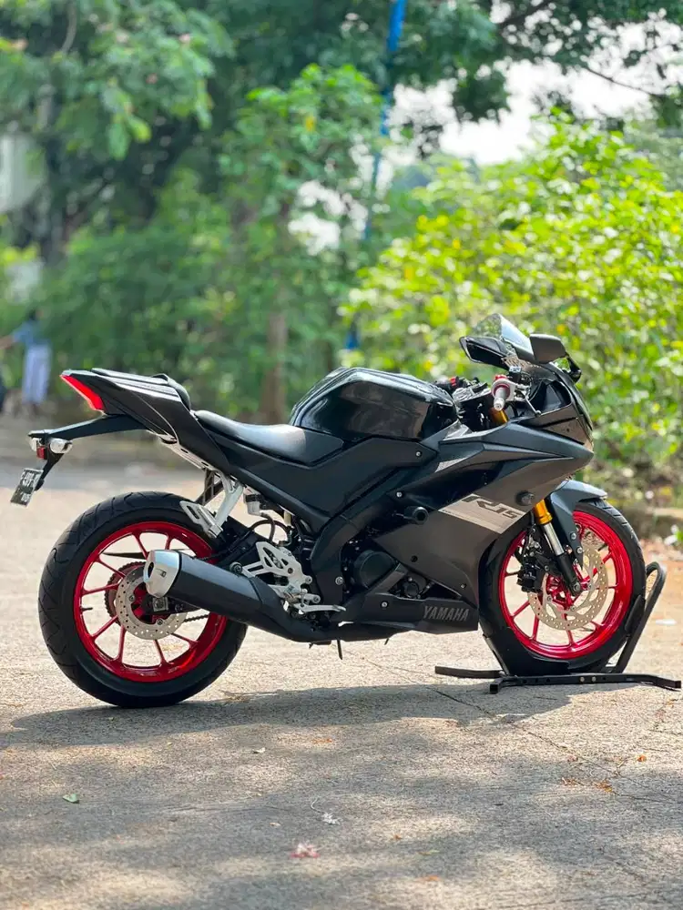 KEREN ABIS! YAMAHA YZF R15 V3 2021 HITAM LOW KM PAJAK HIDUP SIAP PAKAI
