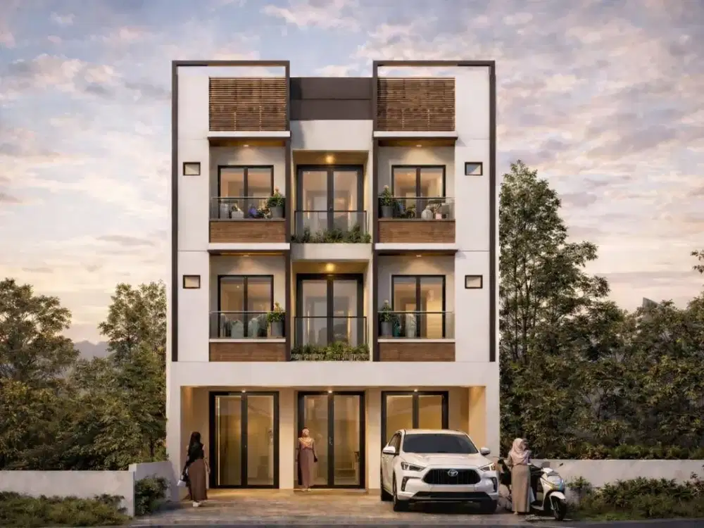 RUMAH KOSAN MURAH PREMIUM MEWAH 4 LANTAI + ROOFTOP DILENGKAPI LIFT DAN AIR PANAS LOKASI STRATEGIS DI KAYU PUTIH PULO GADUNG