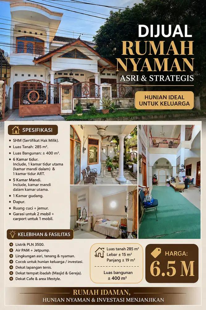NYAMAN 2LT/400m VIEW MURAH UNTUNG DIBAWAH HARGA PASAR CEPAT SEGERA