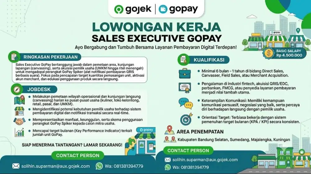 Mau Penghasilan Jutaan dari Sales GoPay Spiker? Yuk Gabung Sekarang!