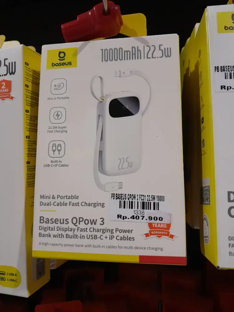 POWERBANK BASEUS QPOW 3 FC31 22.5W ATLANTIS DAHSYAT