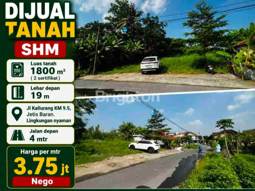 Tanah pekarangan di lokasi emas Jakal km 9,5