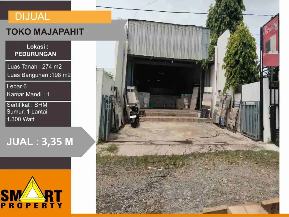 Jual Toko Di Jalan Raya Majapahit Pedurungan Semarang