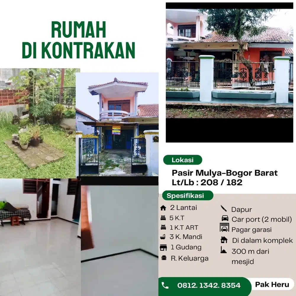 Dikontrakan Pasir Mulya Bogor (Hook)