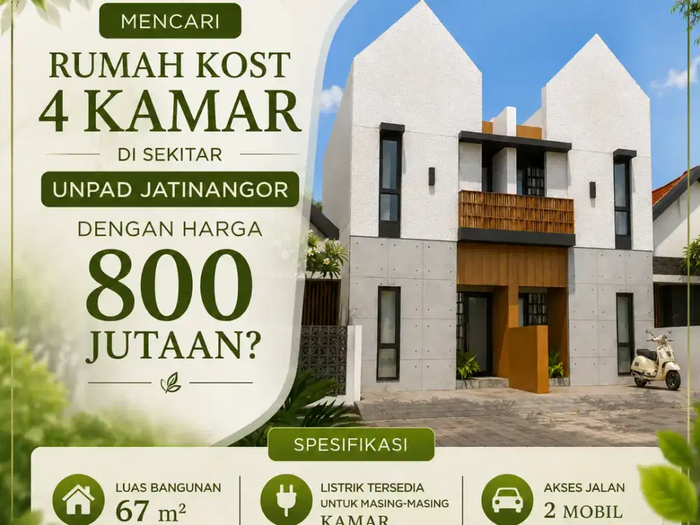 Kost Full Furnished 5 Menit UNPAD Jatinangor