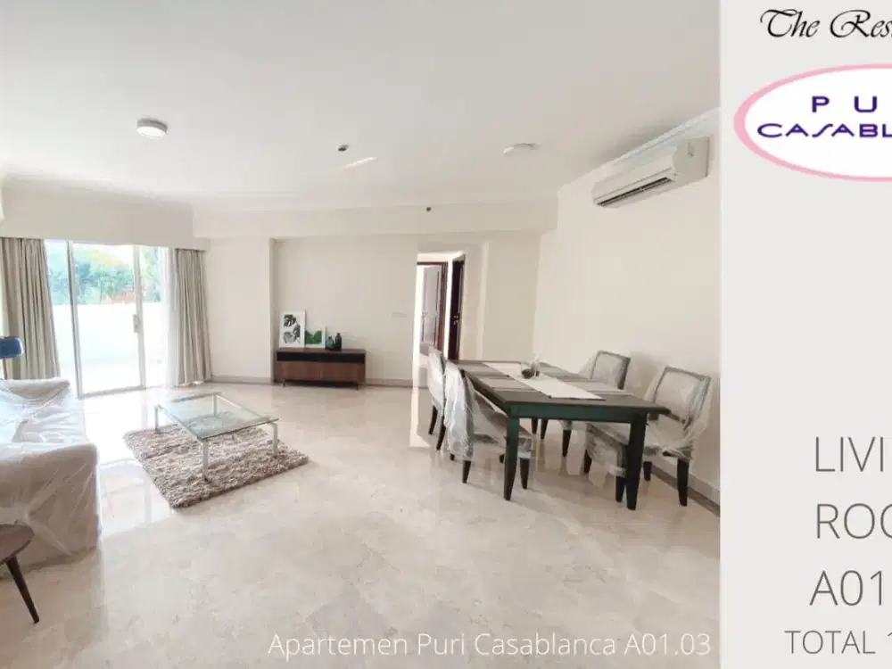 Spacious 2 Bedroom Apartement at Puri Casablanca - Lobby Floor 120m2