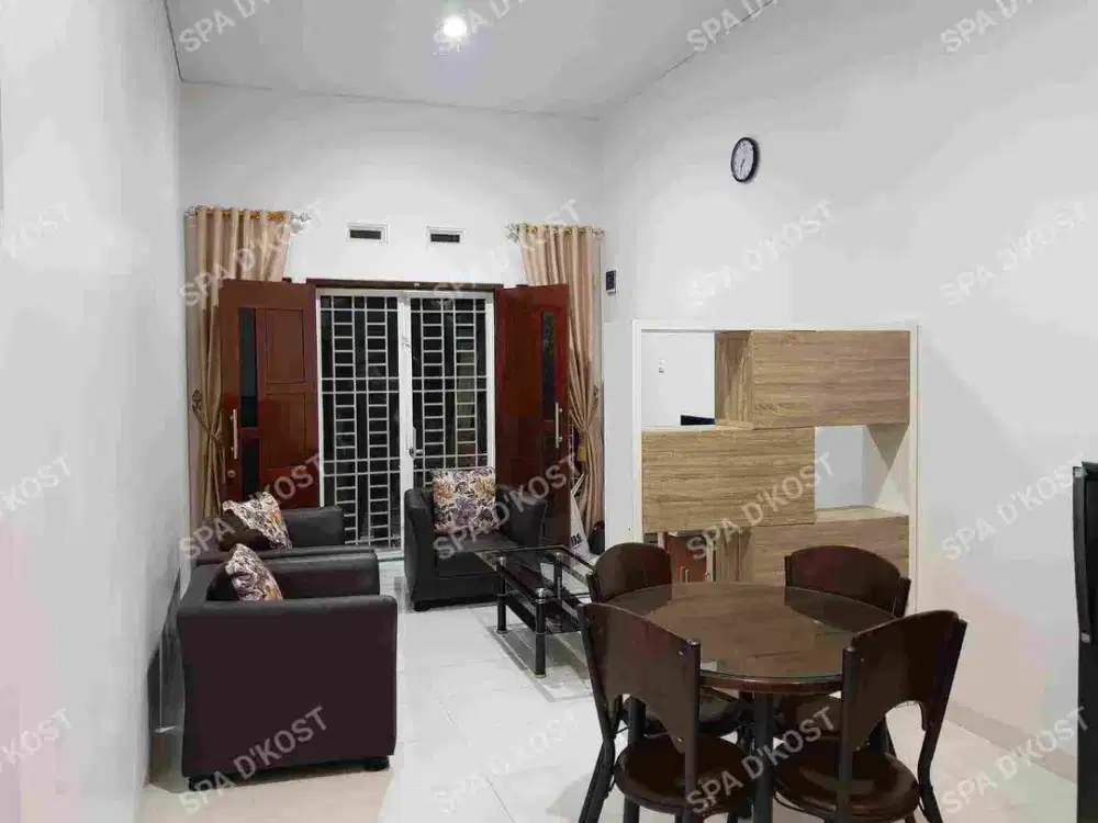 Sewa kontrakan  rumah bulanan Full Furniture  TIpe 55 Studio  SPA D'KOST sentosa sidomulyo Barat Pekanbaru
