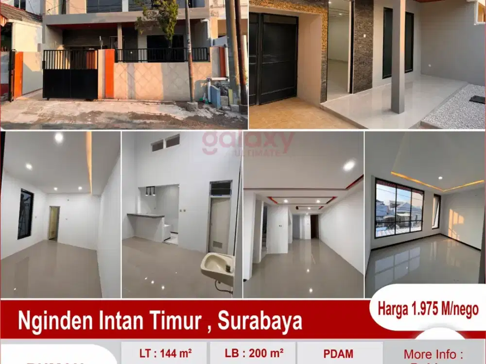 Rumah Lokasi Strategis Di Nginden Intan Timur Surabaya
