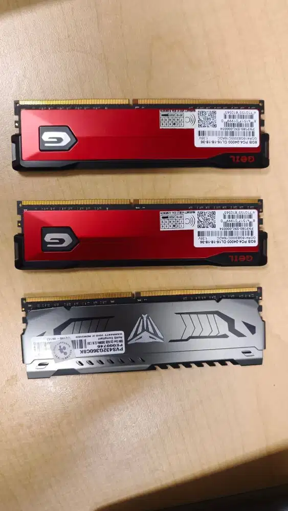 RAM Patriot 16GB Viper Steel DDR4 3600 MHz & RAM GEIL DDR4 24000 16GB