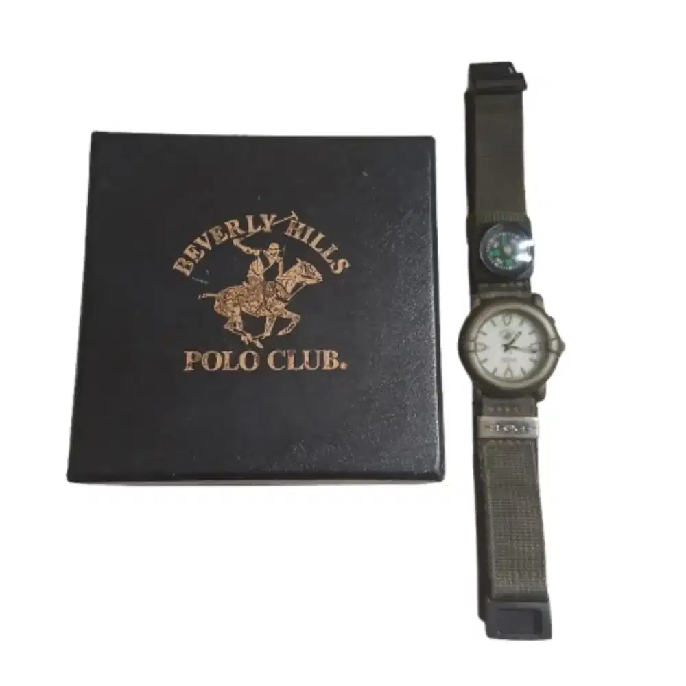 Military Polo Beverly Hills Quartz Lengkap Dengan Box