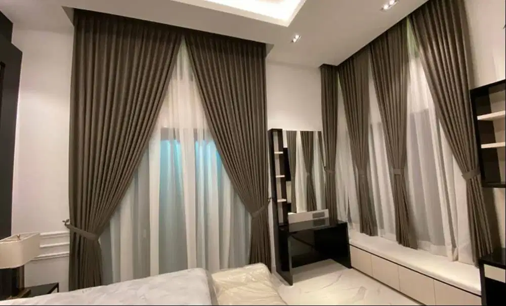 Menerima Pemasangan Gorden Wallpaper Dinding 3D Gordyn Hordeng Korden