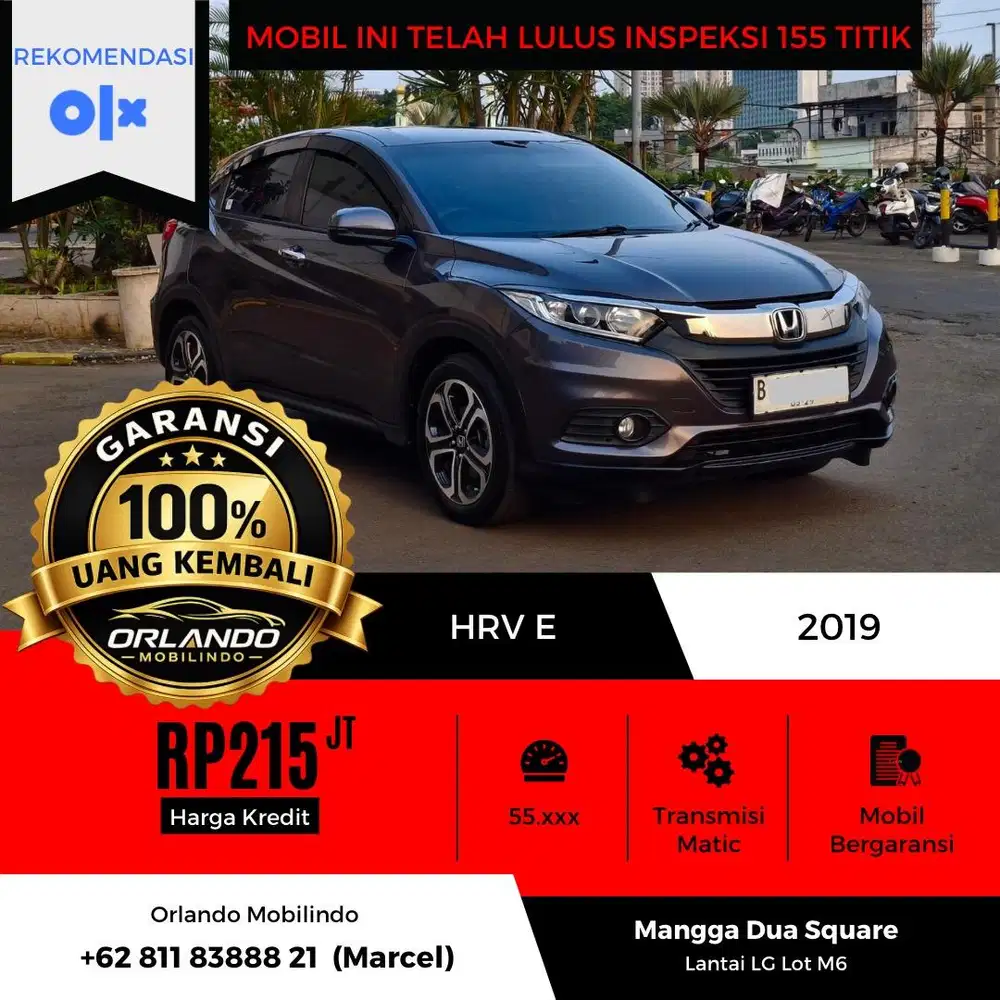 55RB | HONDA HRV E 2019/2020