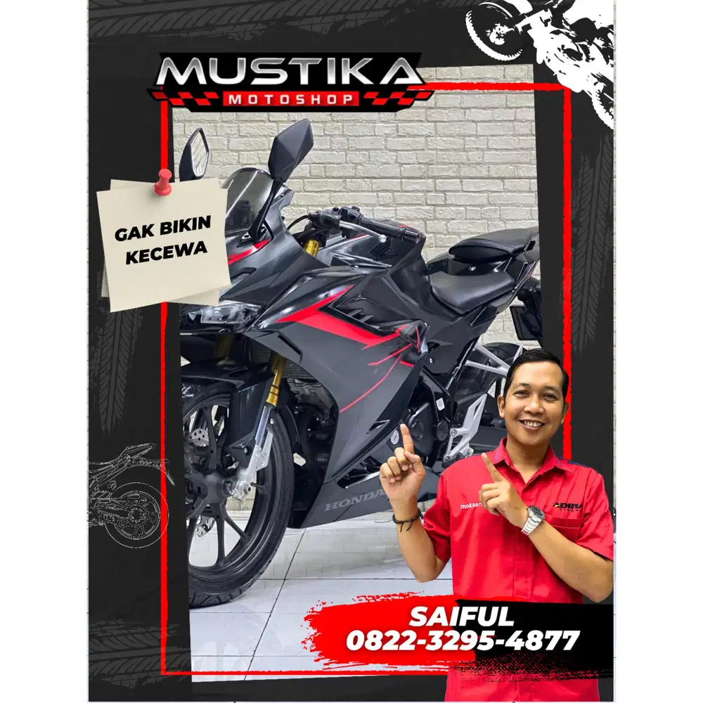 Perfect Condition!!Honda CBR 150R ABS 2022 Black Plat AG Mulus-Mustika