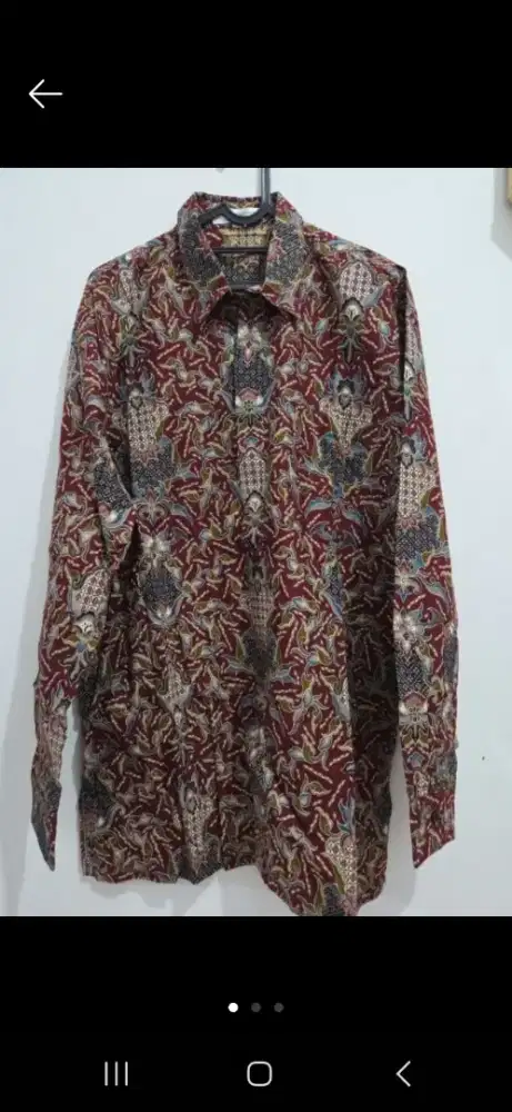 Kemeja batik Singapur Original Ld 120cm