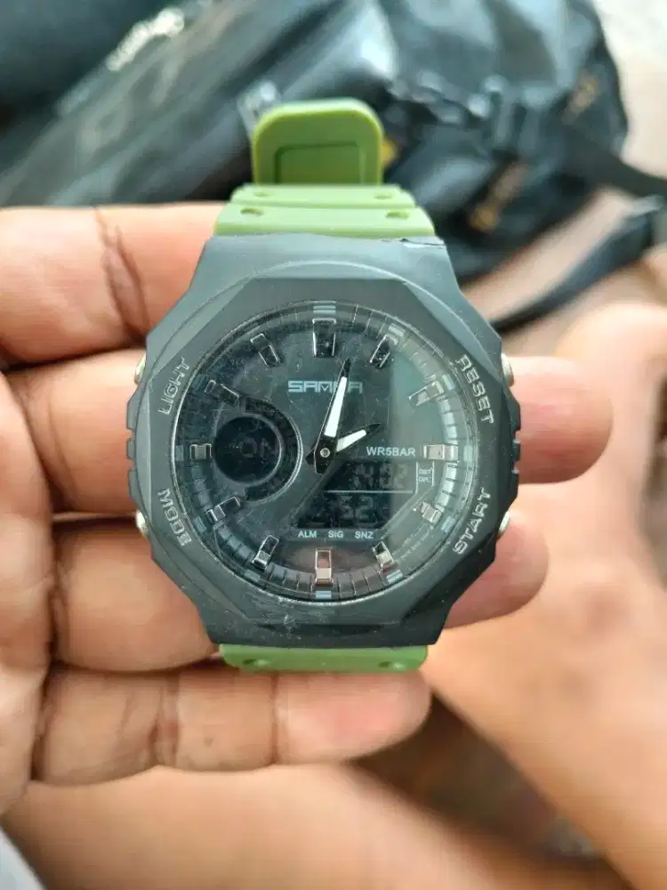 Jam tangan digital+analog merk sanda