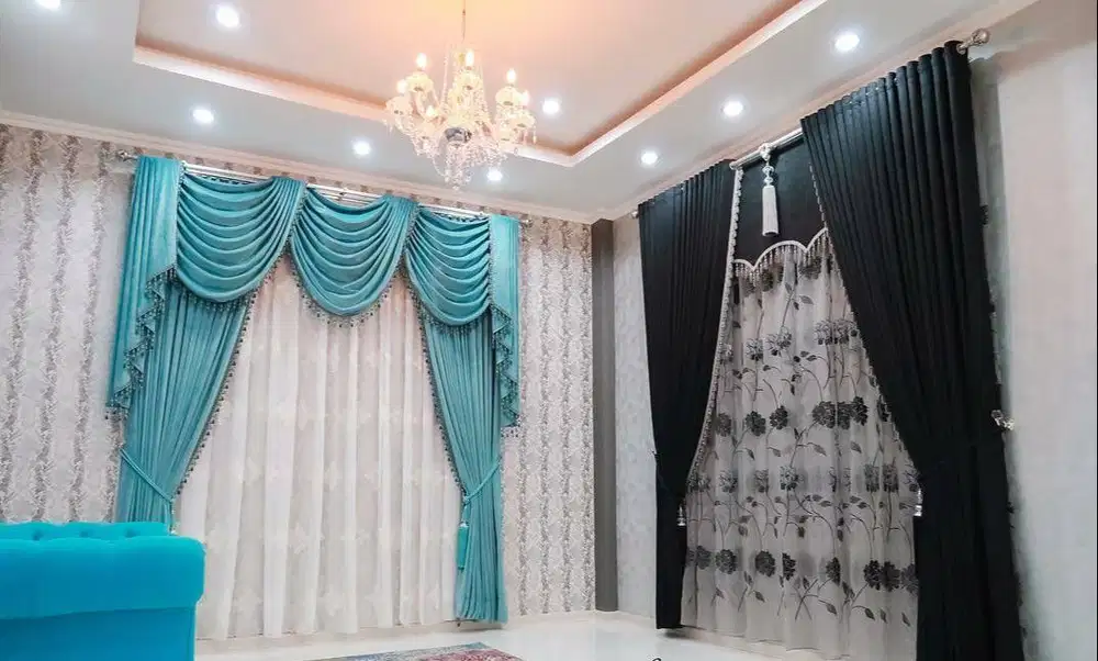 Jual Gorden Jendela & Pintu Gordyn Model Terbaru Wallpaper Dinding 3D