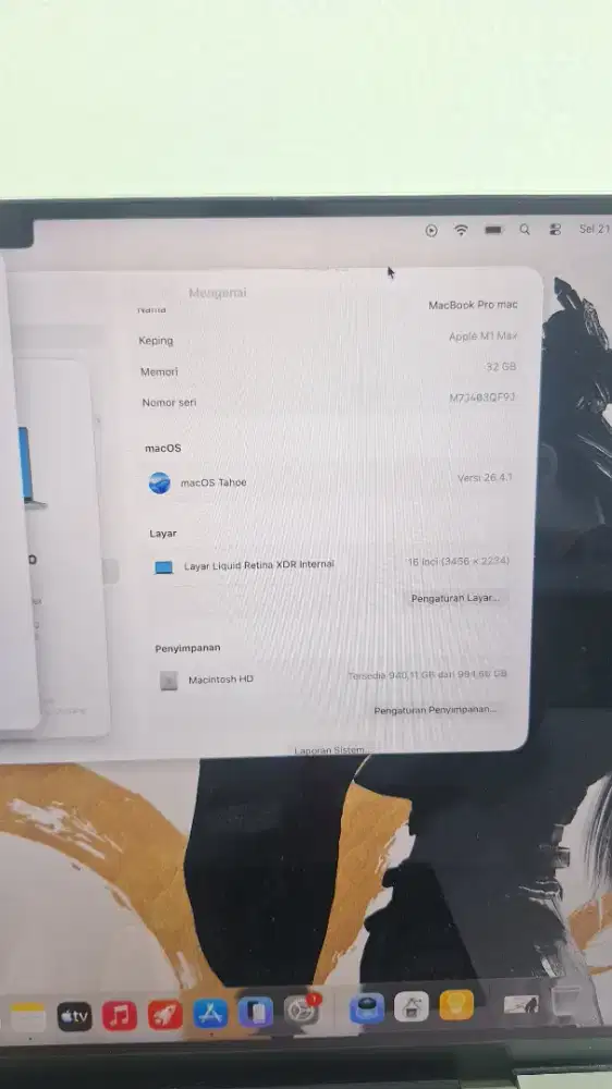 MACBOOK PRO M1 MAX 2021 16 32/1TB
