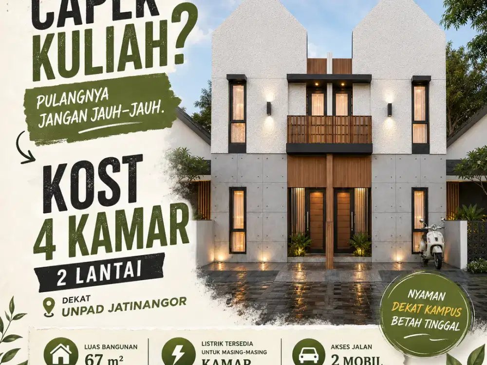 Rukost Termurah Dekat UNPAD Hanya 800 Jutaan