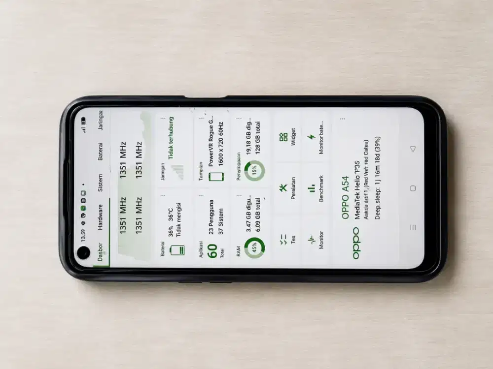 Oppo a54 ram 6/128 nett cepet cepetan aja