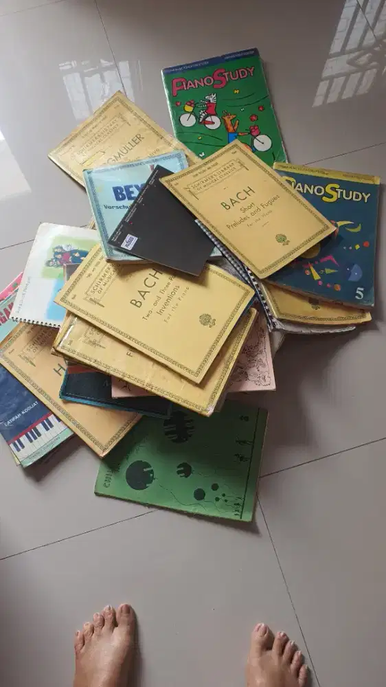 Buku cetak piano