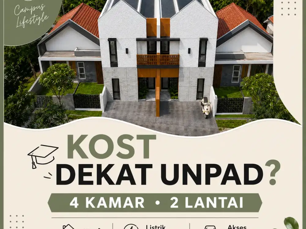 Dijual Rumah Kost Full Furnished Dekat UNPAD Jatinangor