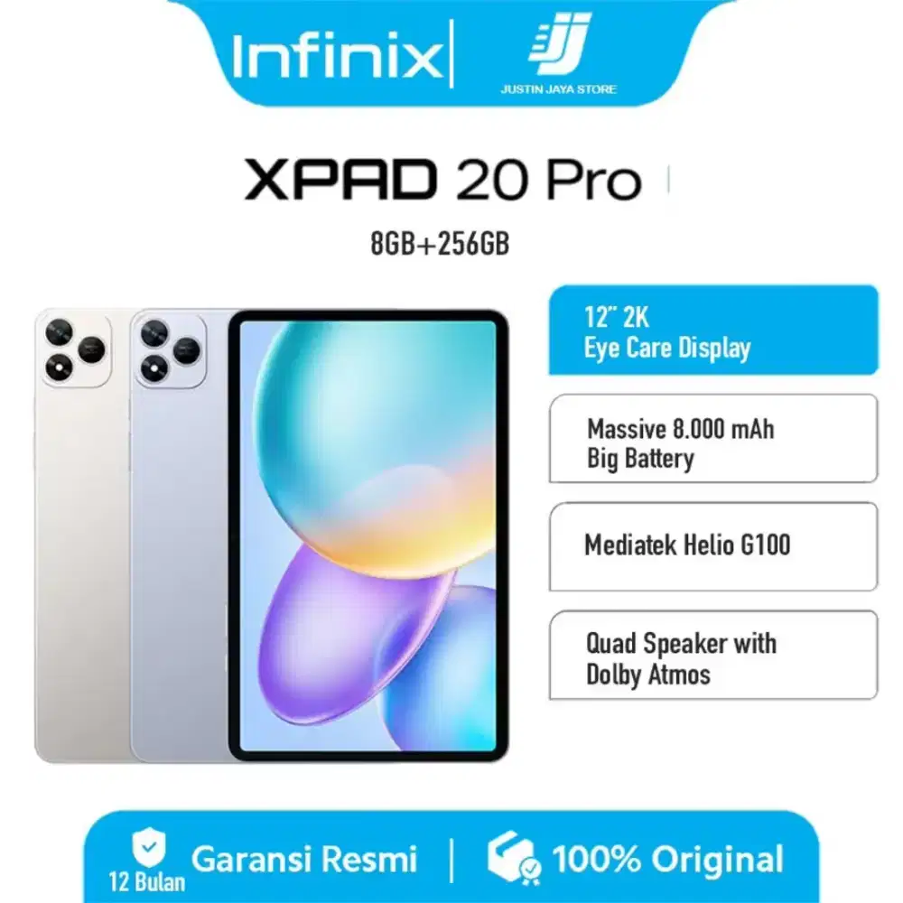 TAB INFINIX XPAD 20 PRO 8/256 GB GREY BISA SIMCARD
