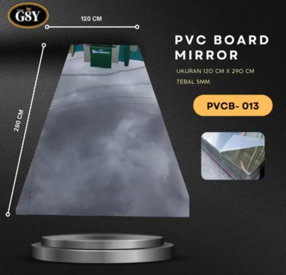 PVC Mirror Wallpanel/Cermin PVC Fleksibel/PVC Mirror Sheet Mirroring