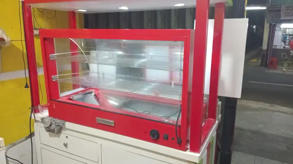 Etalase warmer buat ayam ukuran besar