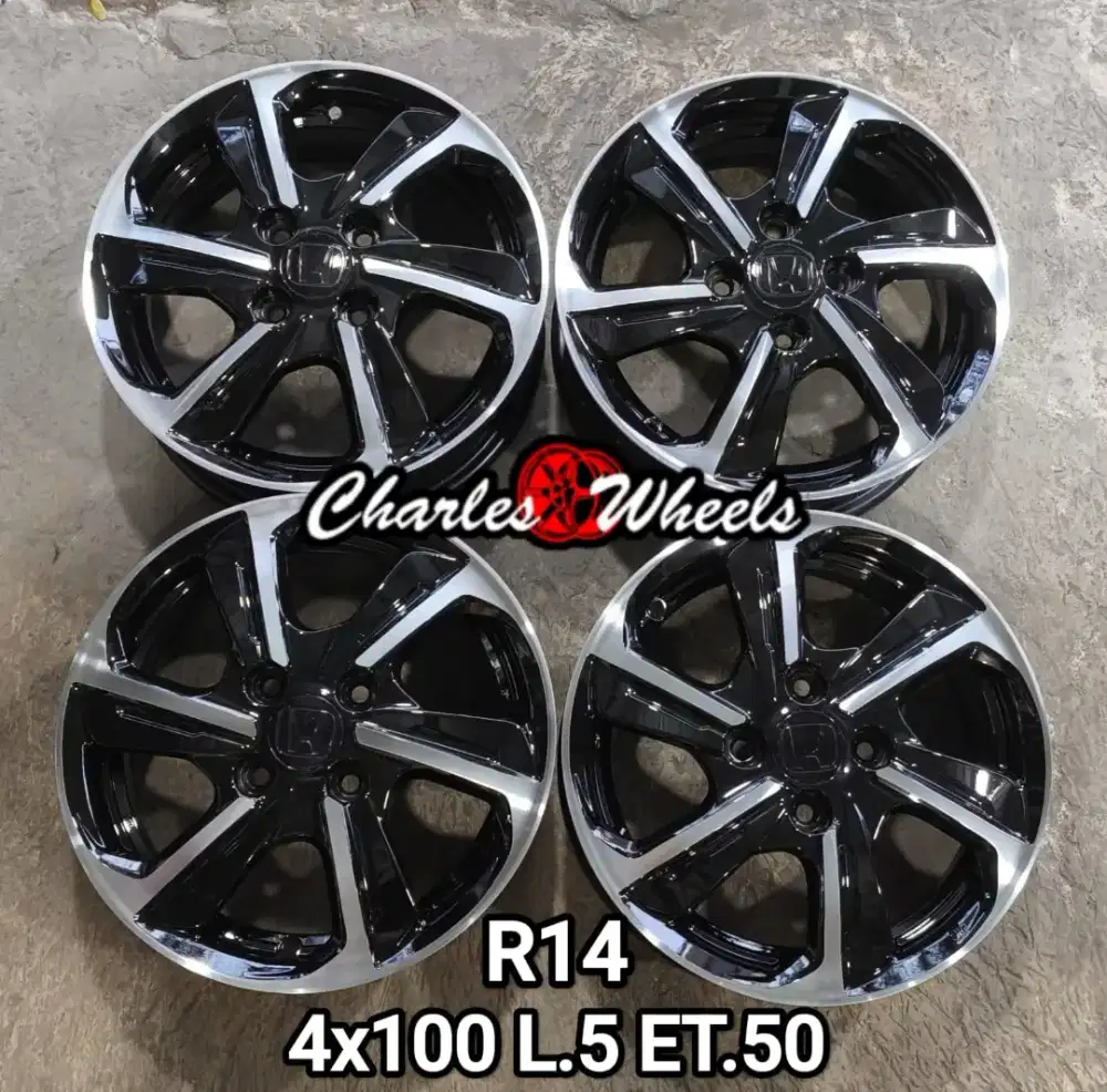 Jual velg oem brio r14 4x100 brio agya ayla jazz dll