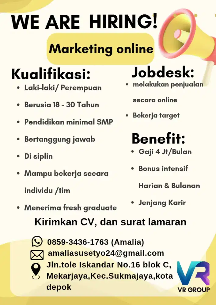 marketing online & direct sales