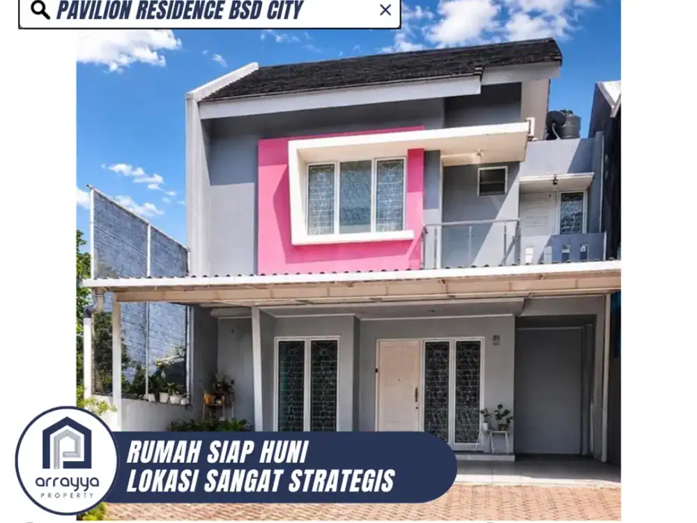 DIJUAL RUMAH CANTIK 2 LANTAI SIAP HUNI LOKASI SANGAT STRATEGIS DI PAVILION RESIDENCE (LSB37)