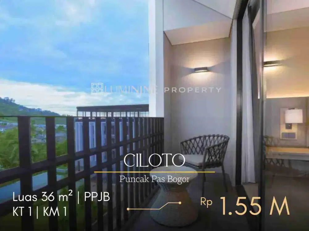DIJUAL CONDONTEL DI JALAN RAYA PUNCAK PAS CILOTO - BOGOR, JAWA BARAT (DH)