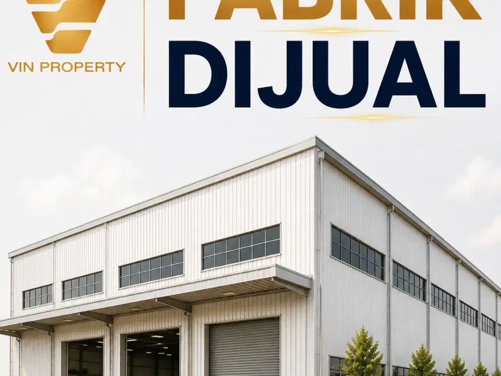 Jual Pabrik Makanan Ringan di Sidoarjo Luas 1,5Ha Include Mesin dan Fasilitas Murah Hitung Tanah