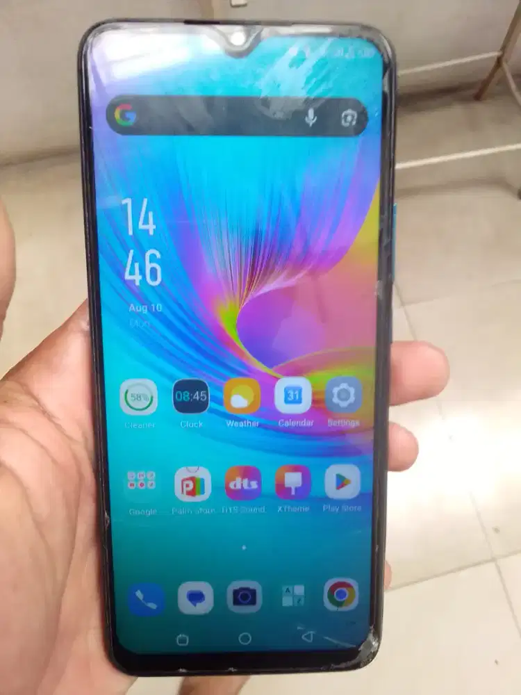 infinix hot 9 play.minus layar