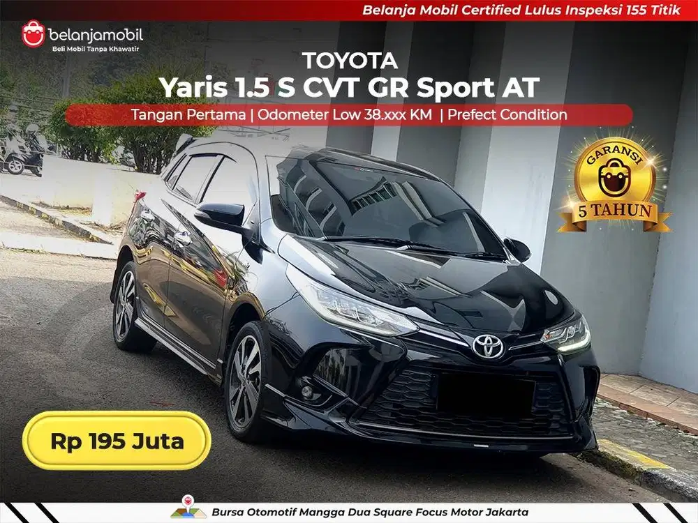 [ GARANSI 5TH ] Toyota Yaris 1.5 S CVT GR Sport AT 2021/2022
