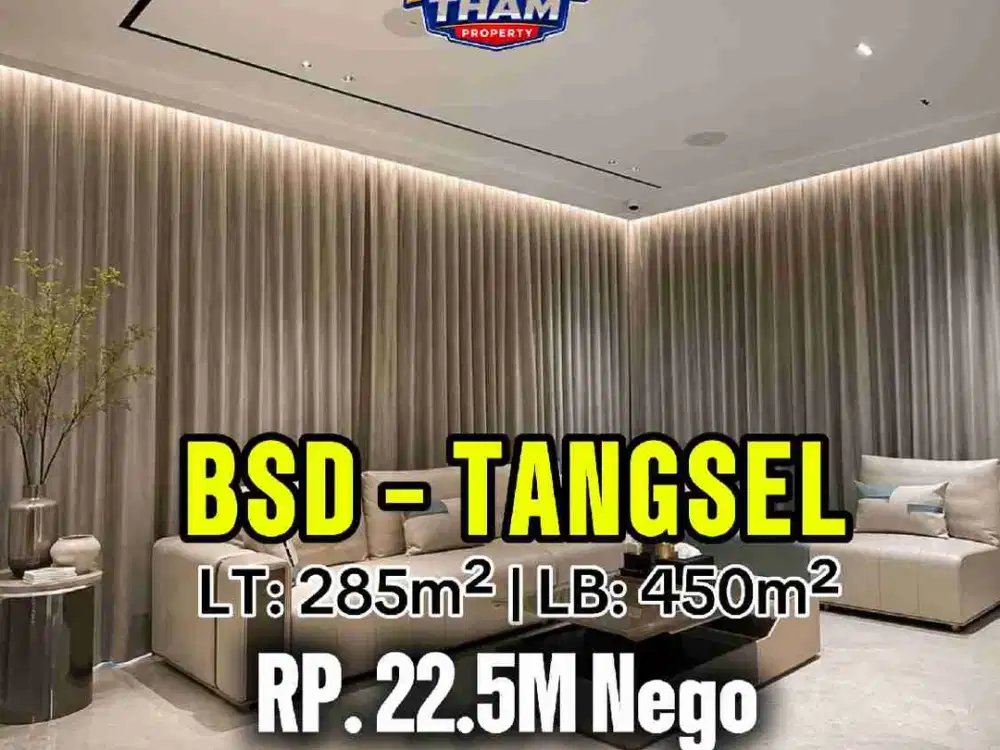 Dijual rumah full furnish dan marmer rapi siap huni di bsd tangsel