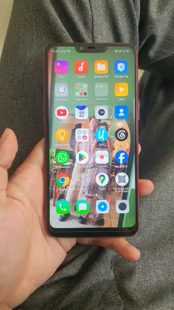 Oppo A3s Red edition Original 2/16 Batangan Nominus